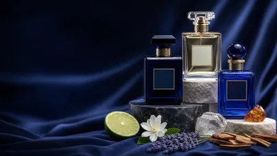 Elegant perfume bottles in social and professional settings
